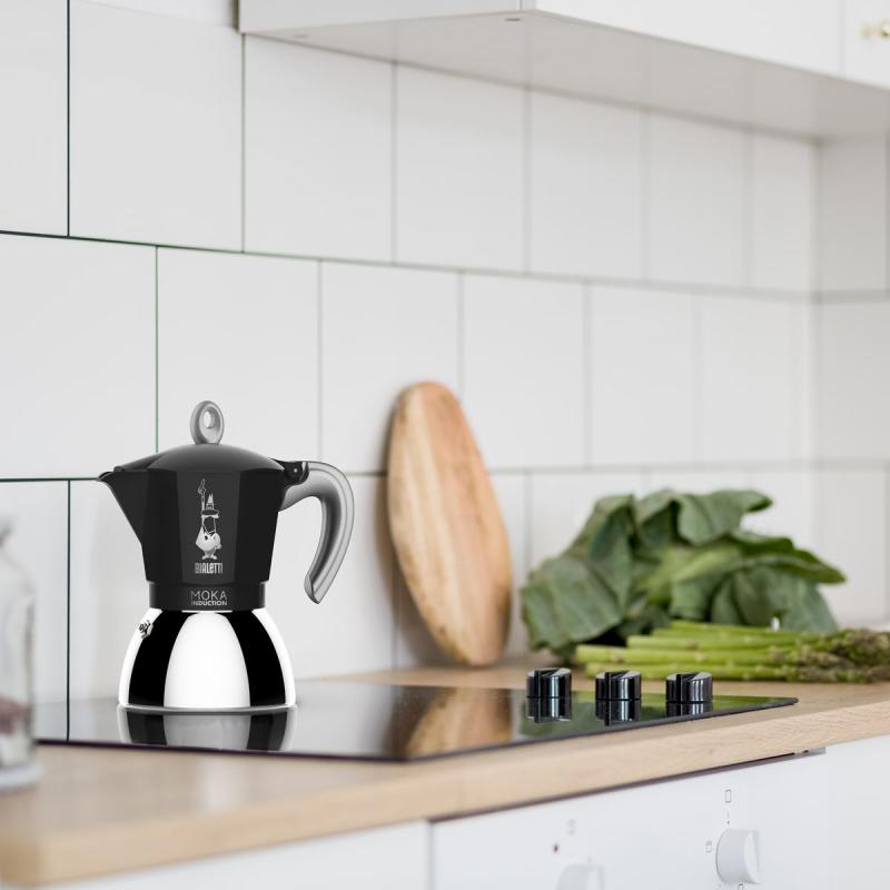 Bialetti Moka Induction Black for 6 cups