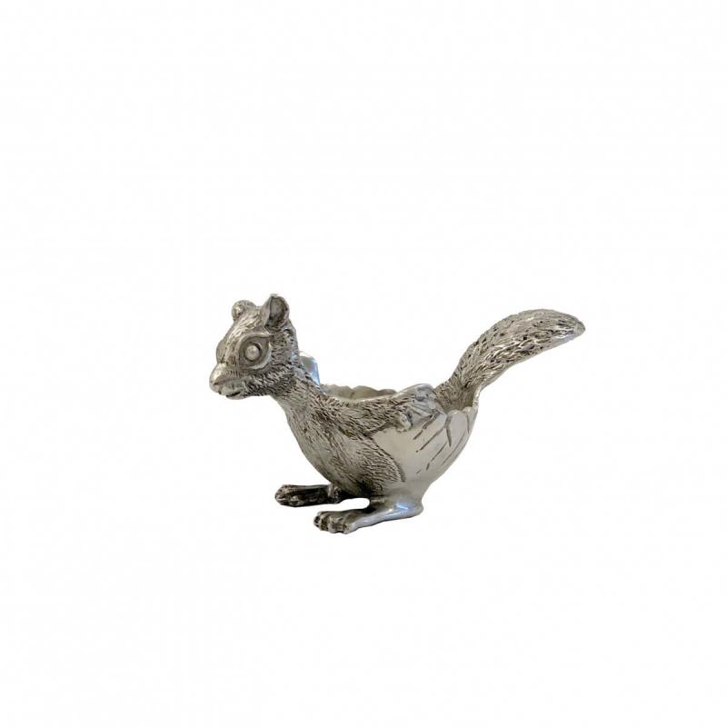 By On Egg Cup Squirrel. A lovely silver-colored egg cup 5.3x9 cm made of pewter from ByOn. Let the squirrel live up the breakfast table.