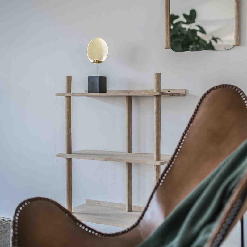 By On Shelf Lone of light oak wood. ByOn Furniture Online