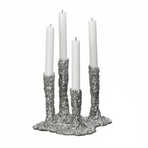 By On 4-Candle Holder Space Silver - ByOn Decor Design Candlestick