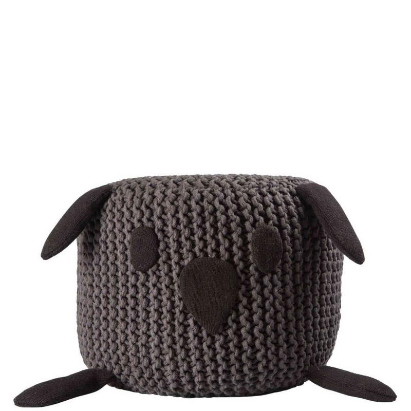 By On Knitted Pouf Bunny Black Cuddly Toy from ByOn Loved by Children