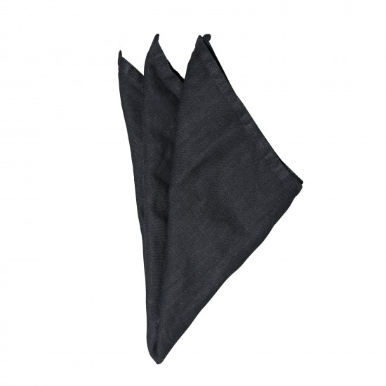 ByOn Linen Napkin Trapani Black 45x45 cm 100% linen, stonewashed