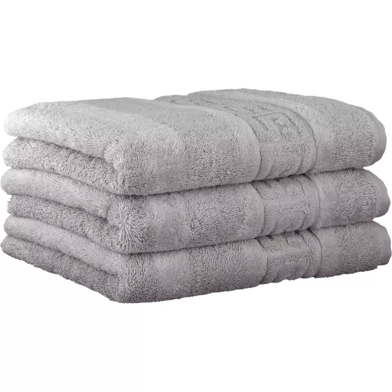 Cawö Handduk Noblesse Silver 1001-775 Enfärgad