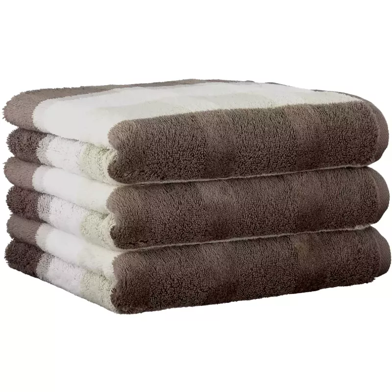 Cawö Towel Noblesse Stripe 1087-30 Walnut