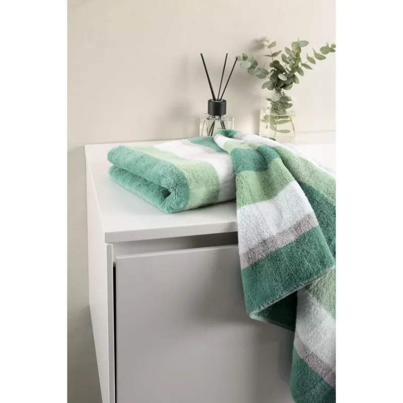 Cawö Handduk Noblesse Stripe 1087-44 Smaragd