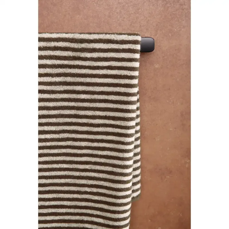 Cawö Club cotton towel, fine striped – pepper grey 6300-37