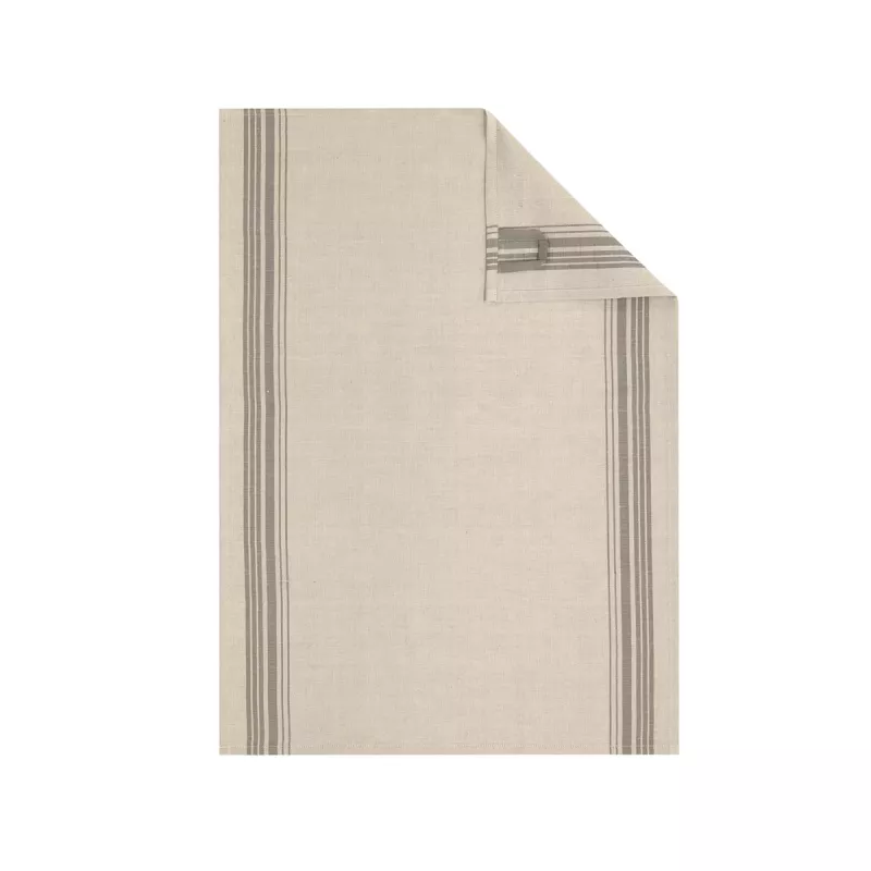 Cawö Cuisine Nature Kitchen Towel - Tea Towel 2-Pack Linen Blend 50x70 cm - Akzent Muskat Brown