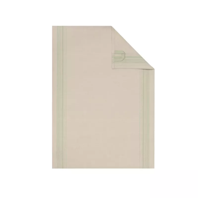 Cawö Cuisine Nature Kitchen Towel - Tea Towel 2-Pack Linen Blend 50x70 cm - Akzent Wasabi Green