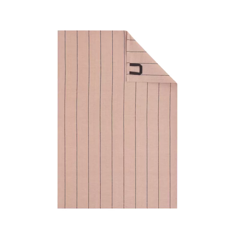 Cawö Cuisine Nature Striped Kitchen Towel - Tea Towel 2-Pack Linen Blend 50x70 cm – Tajine Dusty Pink