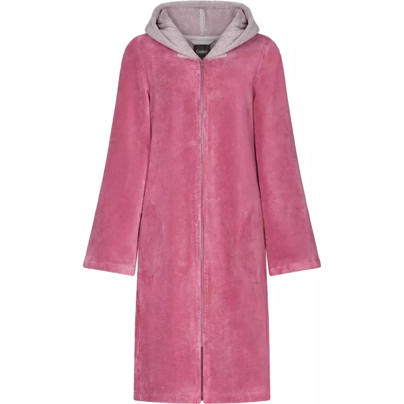 Women’s Reversible Hooded Bathrobe Berry Pink