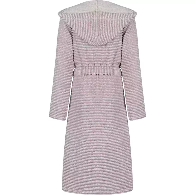 Women’s Lightweight Hooded Bathrobe Berry Pink Pattern