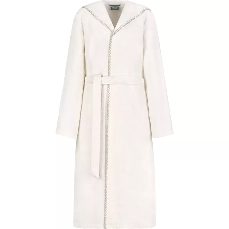 Women’s Lightweight Hooded Bathrobe Natural