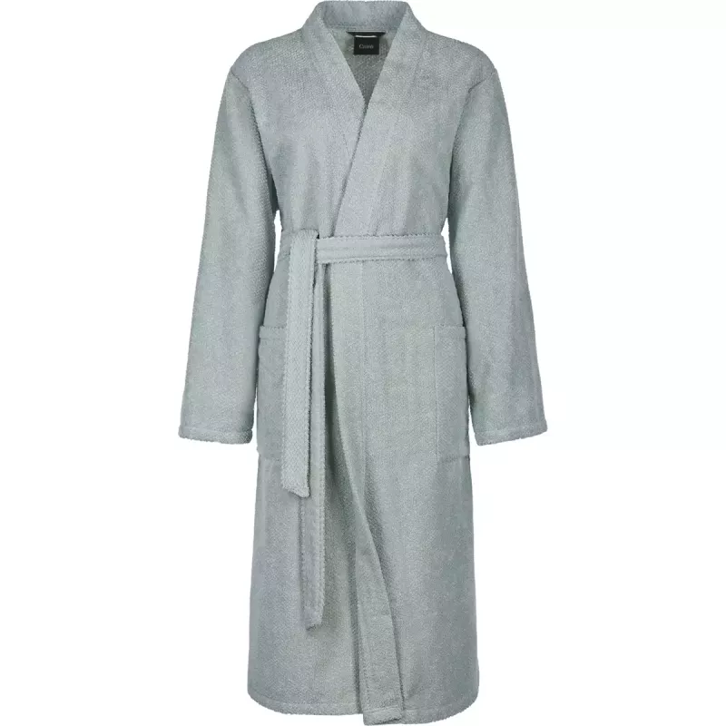 Damkimono Morgonrock Enfärgad Eukalyptusgrön