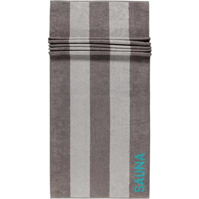 Cawö extra lång bastuhandduk 80x200 cm 599-34 graphit - turkos