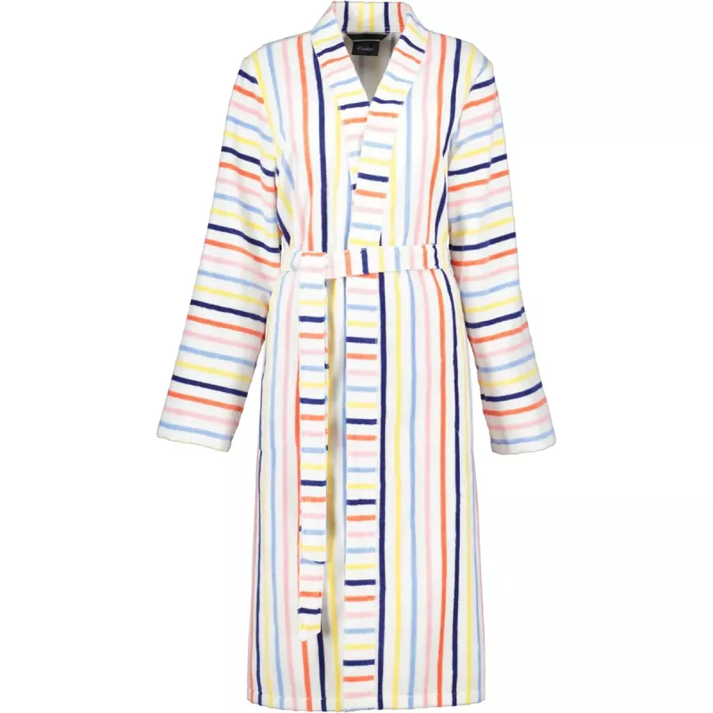 Cawö Ladies Colorful Kimono Bathrobe 3343-62 striped