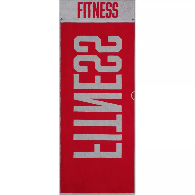 Cawö Fitness Towel 50x130 cm – Cotton Gym Towel with Bench Cover Flap 6289-72 Red