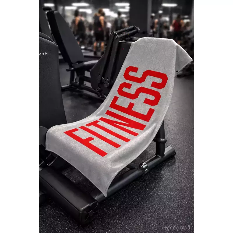 Cawö Fitness Towel 50x130 cm – Cotton Gym Towel with Bench Cover Flap 6289-72 Red