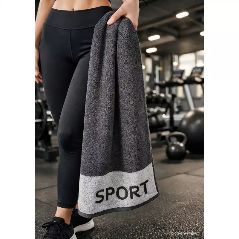 Cawö Fitnesshandduk 50x130 cm – Gymhandduk i Bomull med Ryggstödsskydd 6290-77 Metal