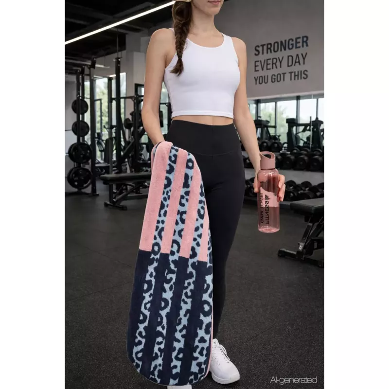 Cawö Fitnesshandduk 50x130 cm – Gymhandduk i Bomull med Ryggstödsskydd 6291-12 Powder Blue