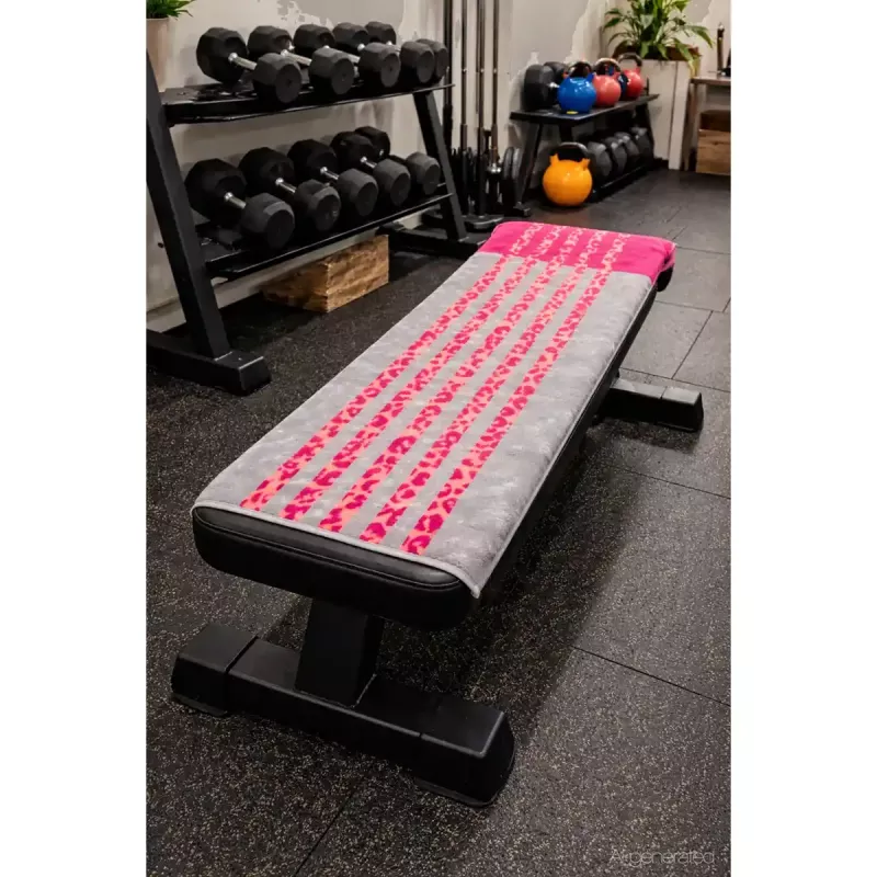 Cawö Fitnesshandduk 50x130 cm – Gymhandduk i Bomull med Ryggstödsskydd 6291-27 Vibrant Pink