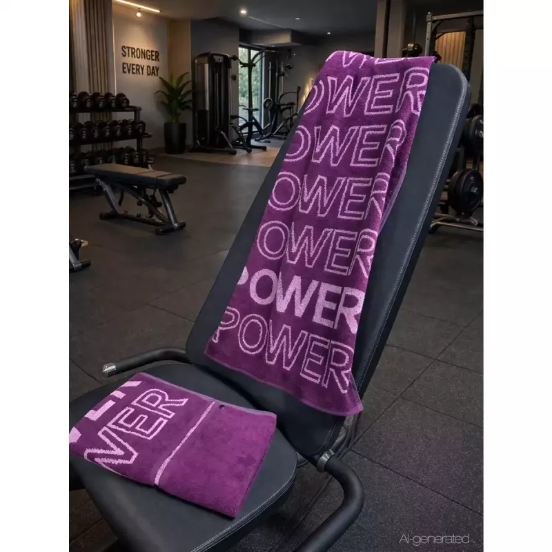 Cawö Fitnesshandduk 50x130 cm – Gymhandduk i Bomull med Ryggstödsskydd 6293-88 Purple