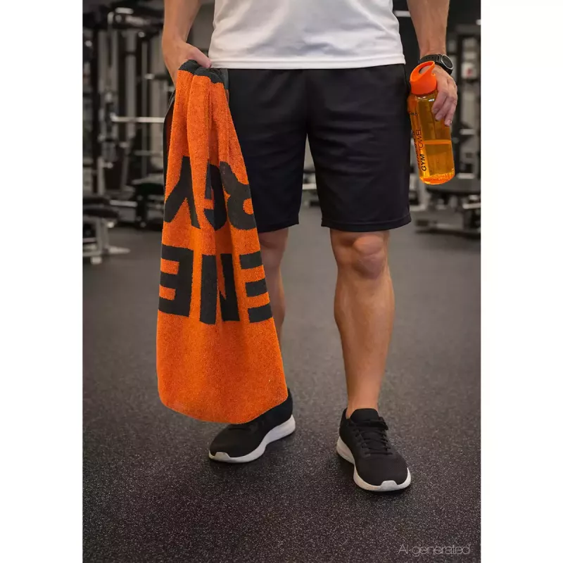 Cawö Fitnesshandduk 50x130 cm – Gymhandduk i Bomull med Ryggstödsskydd 6294-27 Orange