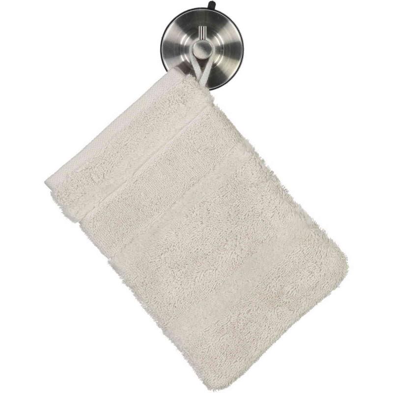 Cawö Noblesse2 mitt style hand towel 16x22 cm 100% cotton 568 gsm for face wash and remove makeup. Anthracite