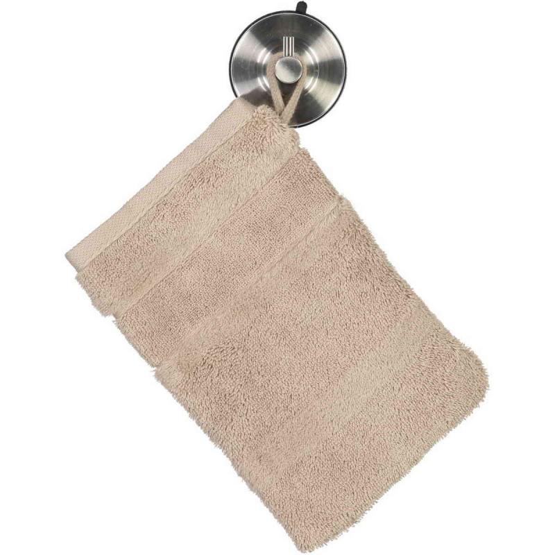Cawö Noblesse2 mitt style hand towel 16x22 cm 100% cotton 568 gsm for face wash and remove makeup. Anthracite