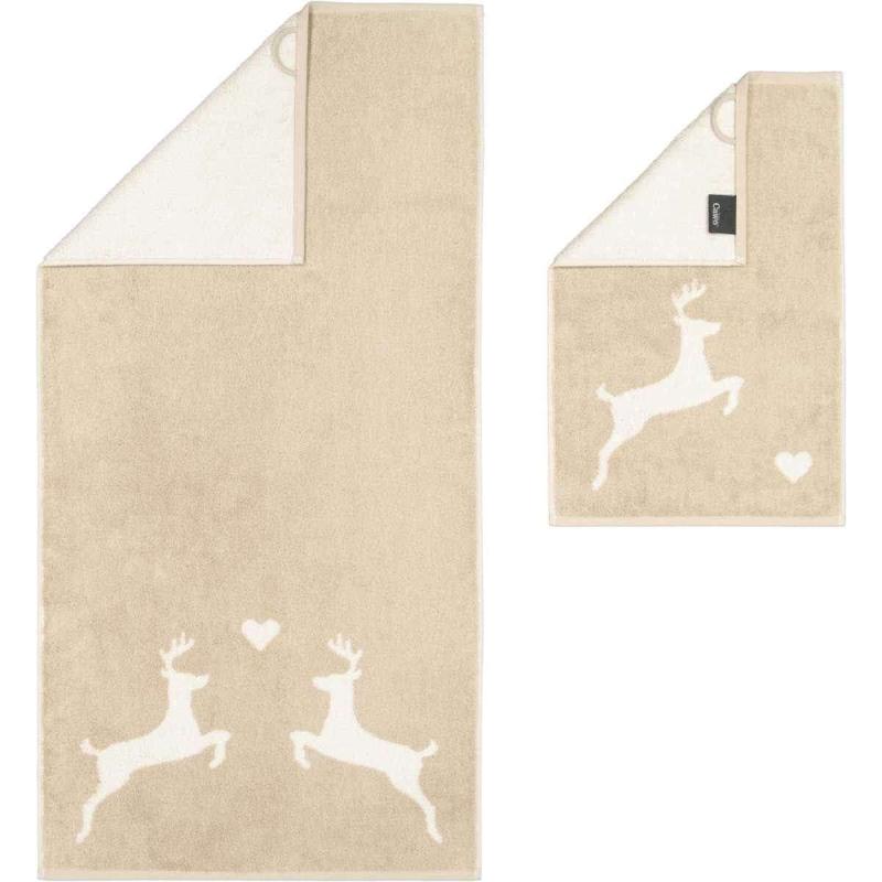 Cawö Towel Alpenchic Edition 6228-33 Hirsche Natur