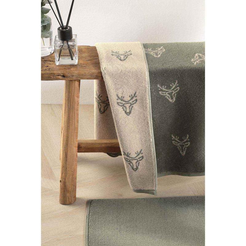 Cawö Towel Alpenchic Edition 6228-43 Hirsche Zirbe