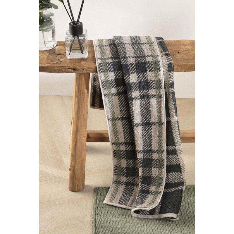 Cawö Towel Alpenchic Edition 6231-37 Karo Natur