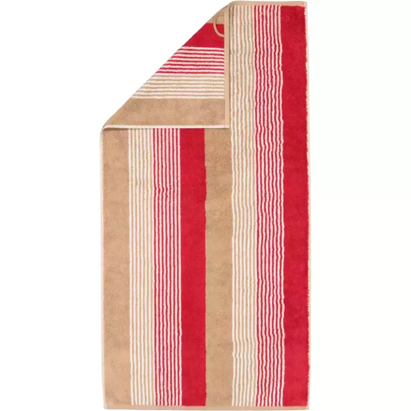 Cawö Towel Coast Repeat 6214-32 Red-Natur