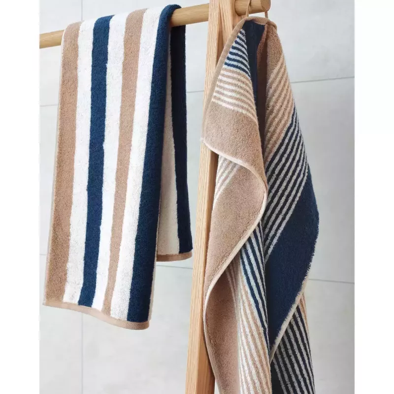 Cawö Towel Coast Repeat 6214-31 Navy-Natur