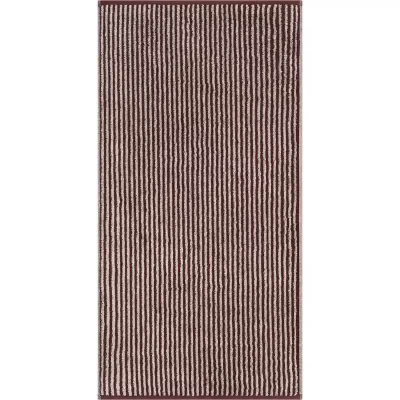Handduk Luxury Home Two-Tone Stripe Bordeaux 480-23