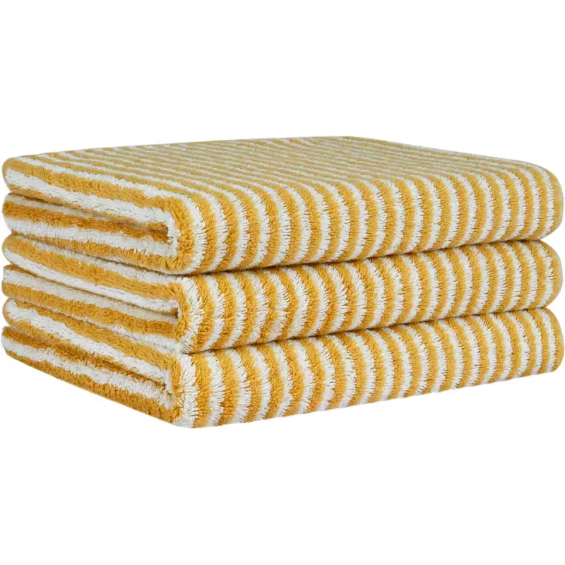 Handduk Luxury Home Two-Tone Stripe Gold  480-53