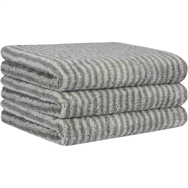 Handduk Luxury Home Two-Tone Stripe Graphit 480-70