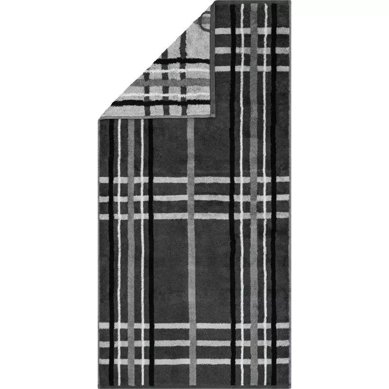Handduk Noblesse Check Anthrazit 1089-77