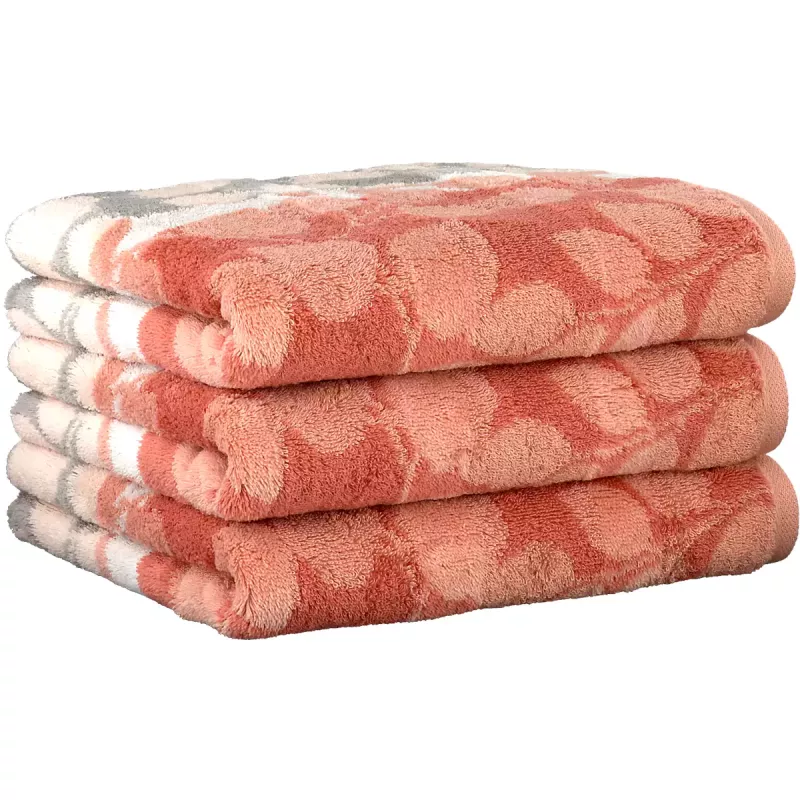 Cawö Towel Noblesse Harmony  Floral Coral 1086-27