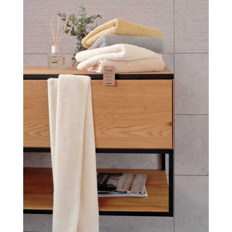 Cawö handduk Pure 6500 frottéhandduk i mjuka pastellfärger Casa Zeytin