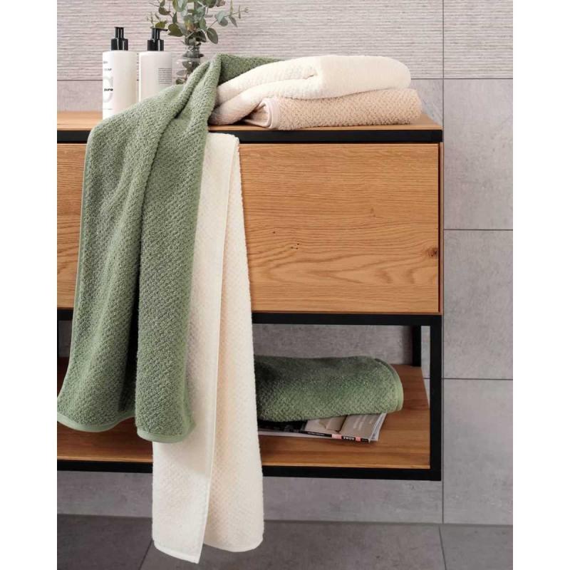 Cawö handduk Pure 6500 frottéhandduk i mjuka pastellfärger Casa Zeytin