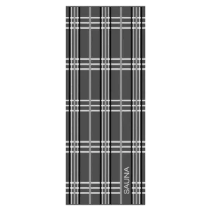 Towel Sauna Check Anthrazit 6274-77