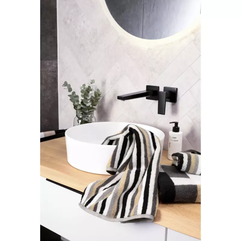 Cawö Striped Towel Shades 6235-77 Stein