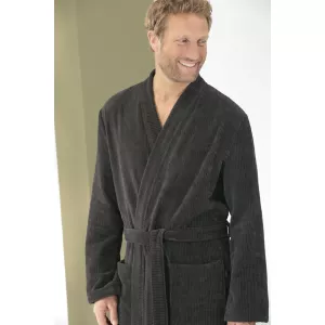 Men’s Lightweight Kimono Bathrobe Basalt Grey