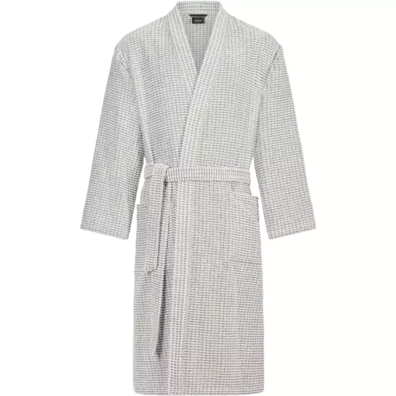 Herr Extra Lätt Kimono Morgonrock Natur-Stein
