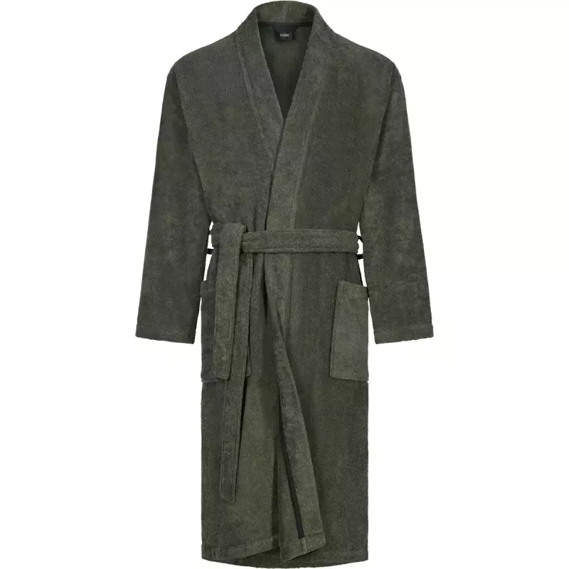 Herr Kimono Morgonrock Fieldgrön