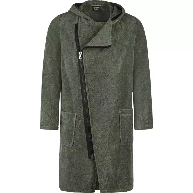 Herr Morgonrock New Zipper Field-Schwarz