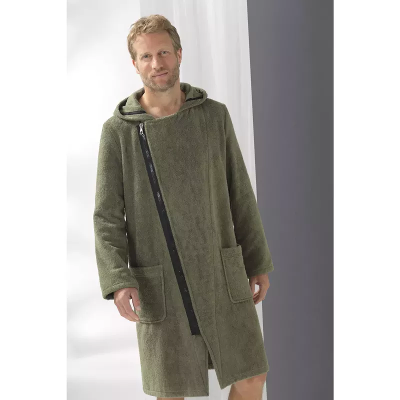 Herr Morgonrock New Zipper Field-Schwarz