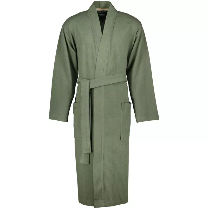 Cawö Men's Extra light Kimono Robe 816-47 Field