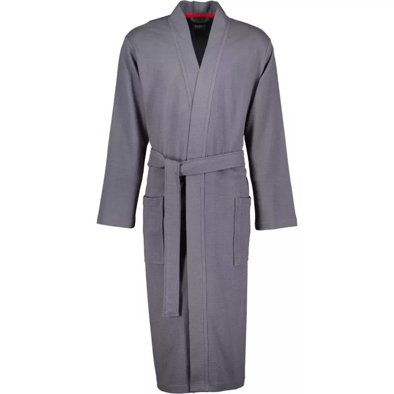Cawö Men's Extra light Kimono Robe 816-72 Anthracite