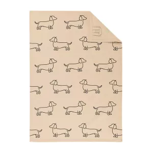 Cawö Kökshandduk - Diskhandduk Bomull 50x70 cm - We Love Dogs Svart-Beige